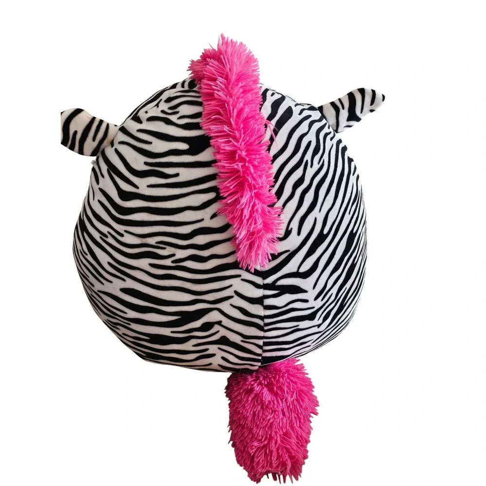 Squishmallows Zebra Plush Black White Striped 16" Mane Tail Soft Stuffed Animal - Picture 3 of 4